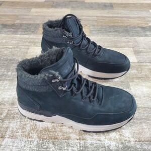 Rockport Works Pulse Tech Womens Hiker Bootie Sz 9 M Black Nubuck‎ Composite Toe